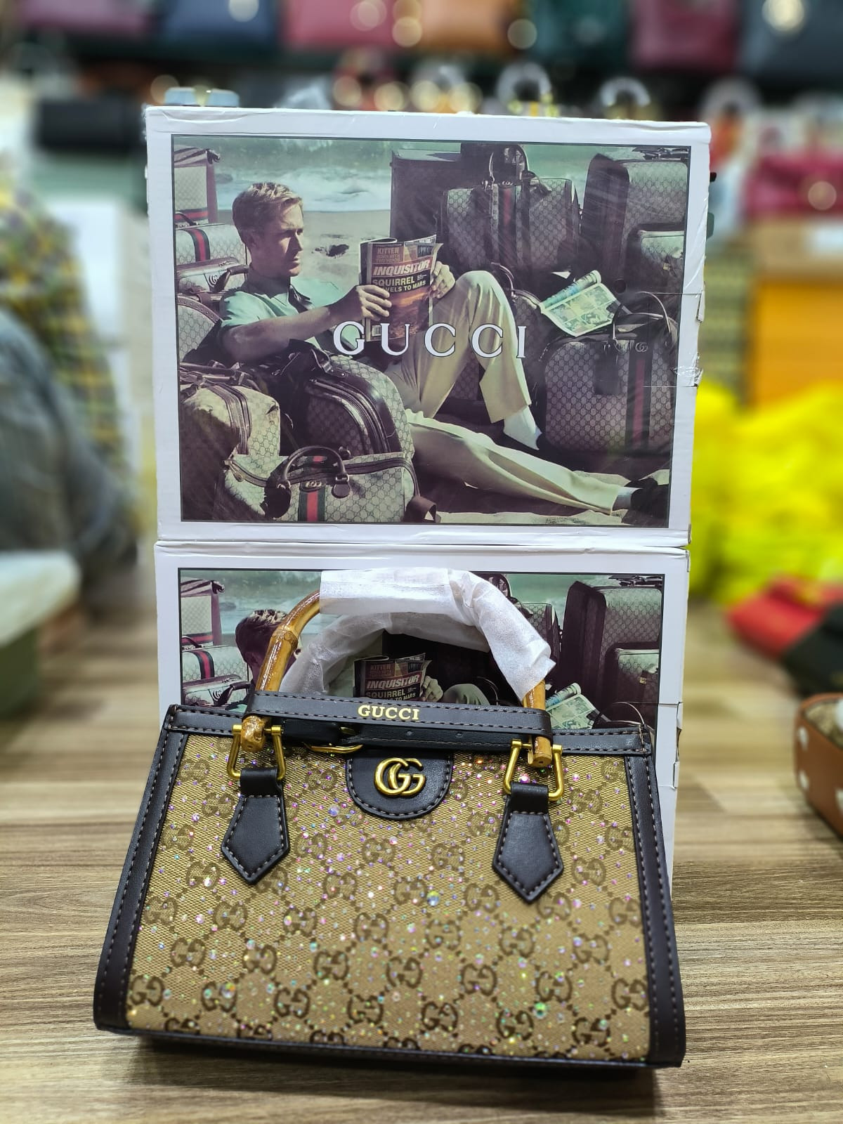 Luxury Monogram Top Handle Bag