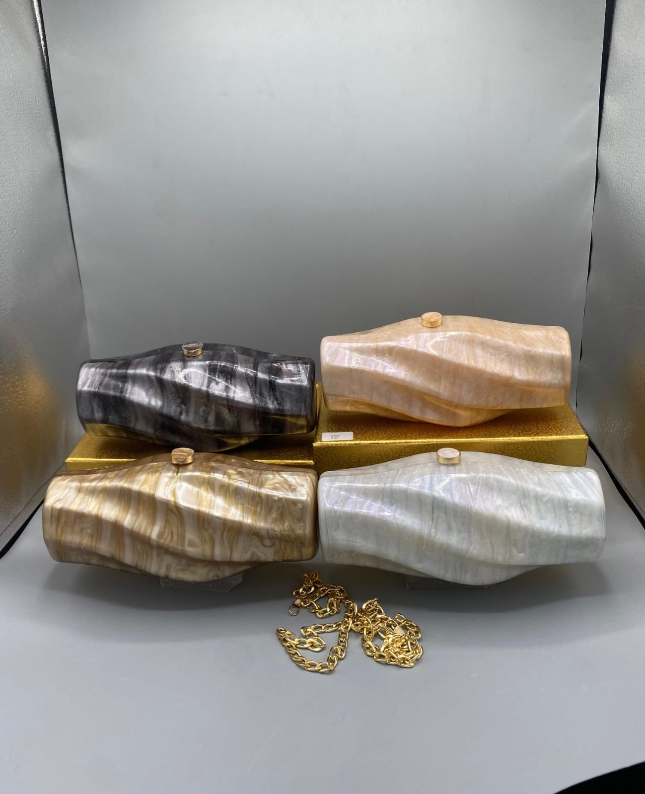 Marble Finish Evening Clutch